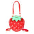 Sac bandoulière transparent fraise fashion - modèle Red - TransparenceSac.com