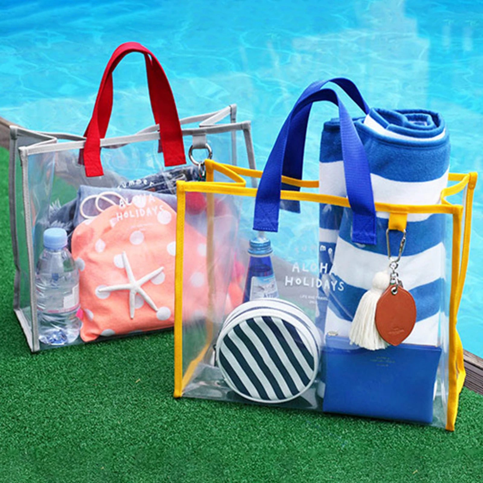 Sac de plage transparent Aloha Holidays