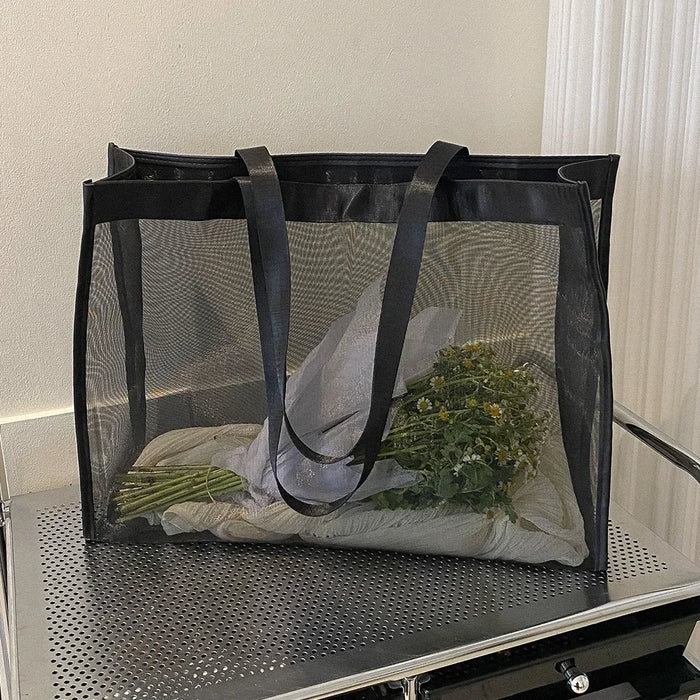 Sac shopping transparent mode élégant
