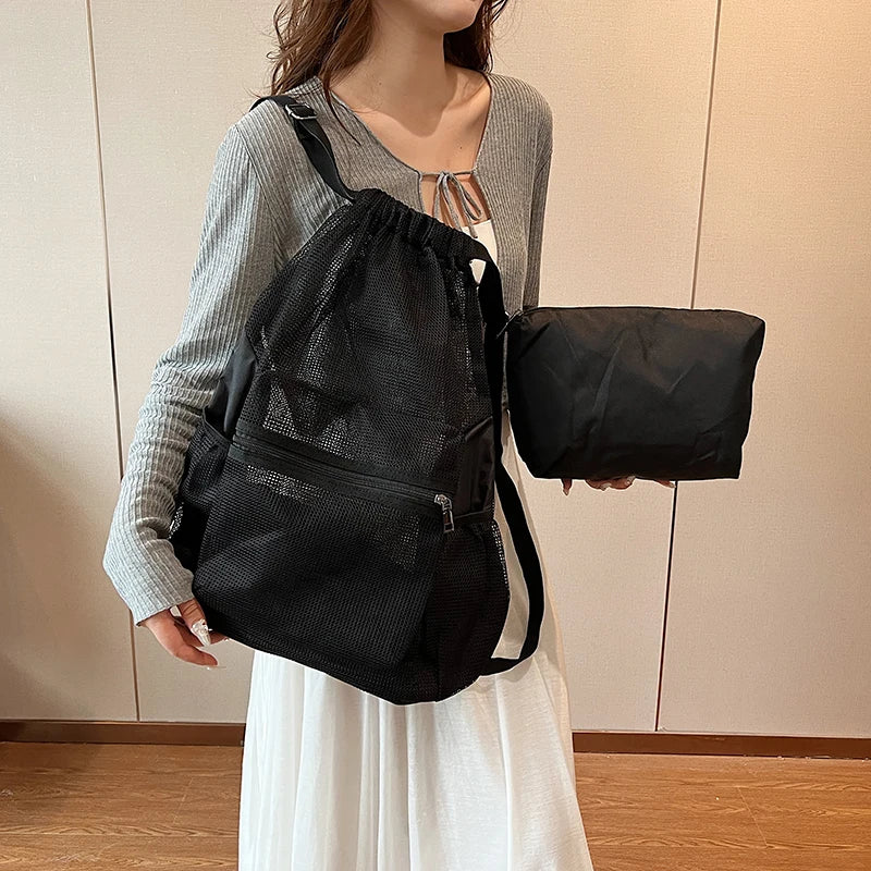 Sac à dos mesh rouge mode