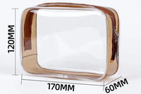 Sac Trousse Transparent Vert Compact Pratique - modèle coffee - TransparenceSac.com