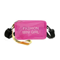 Sac banane transparent violet fashion - modèle Pink - TransparenceSac.com