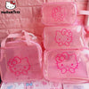 Sac à main transparent Hello Kitty rose