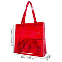 Sac de plage transparent bleu tendance - modèle 4 - TransparenceSac.com