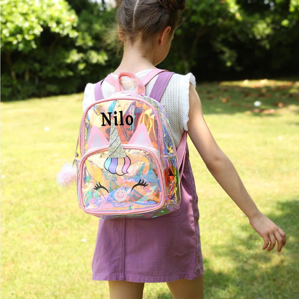 Sac à dos transparent licorne enfant