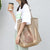 Sac de shopping transparent chic - modèle khaki - TransparenceSac.com