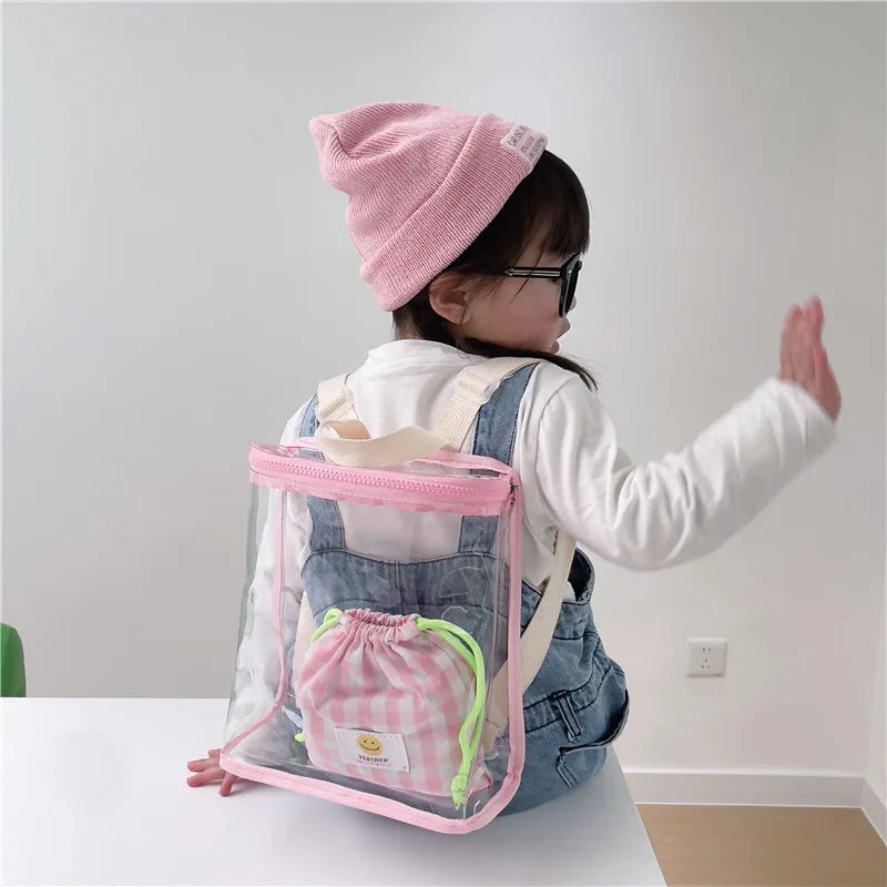 Sac à dos transparent enfant fashion