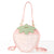 Sac bandoulière transparent fraise fashion - modèle Pink - TransparenceSac.com