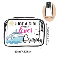 Pochette transparente fun vacances plage - modèle B - TransparenceSac.com