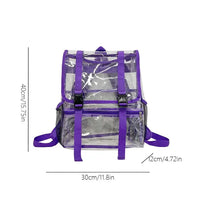 Sac à dos transparent rose tendance - modèle PURPLE - TransparenceSac.com