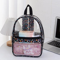 Sac à dos transparent motifs fun - modèle Beige - TransparenceSac.com