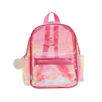 Sac à dos coeur holographique enfant - modèle Pink - TransparenceSac.com