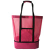 Sac de plage transparent rose mode
