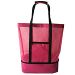 Sac de plage transparent rose mode