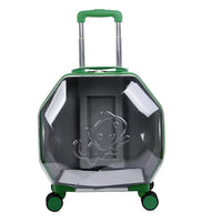 Valise transparente chat mode pratique - modèle b - TransparenceSac.com