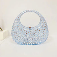 Sac transparent rose étincelant chic - modèle Blue - TransparenceSac.com