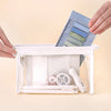Trousse maquillage transparente élégante noire
