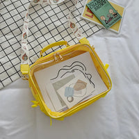 Sac à dos transparent violet original fashion - modèle Yellow - TransparenceSac.com