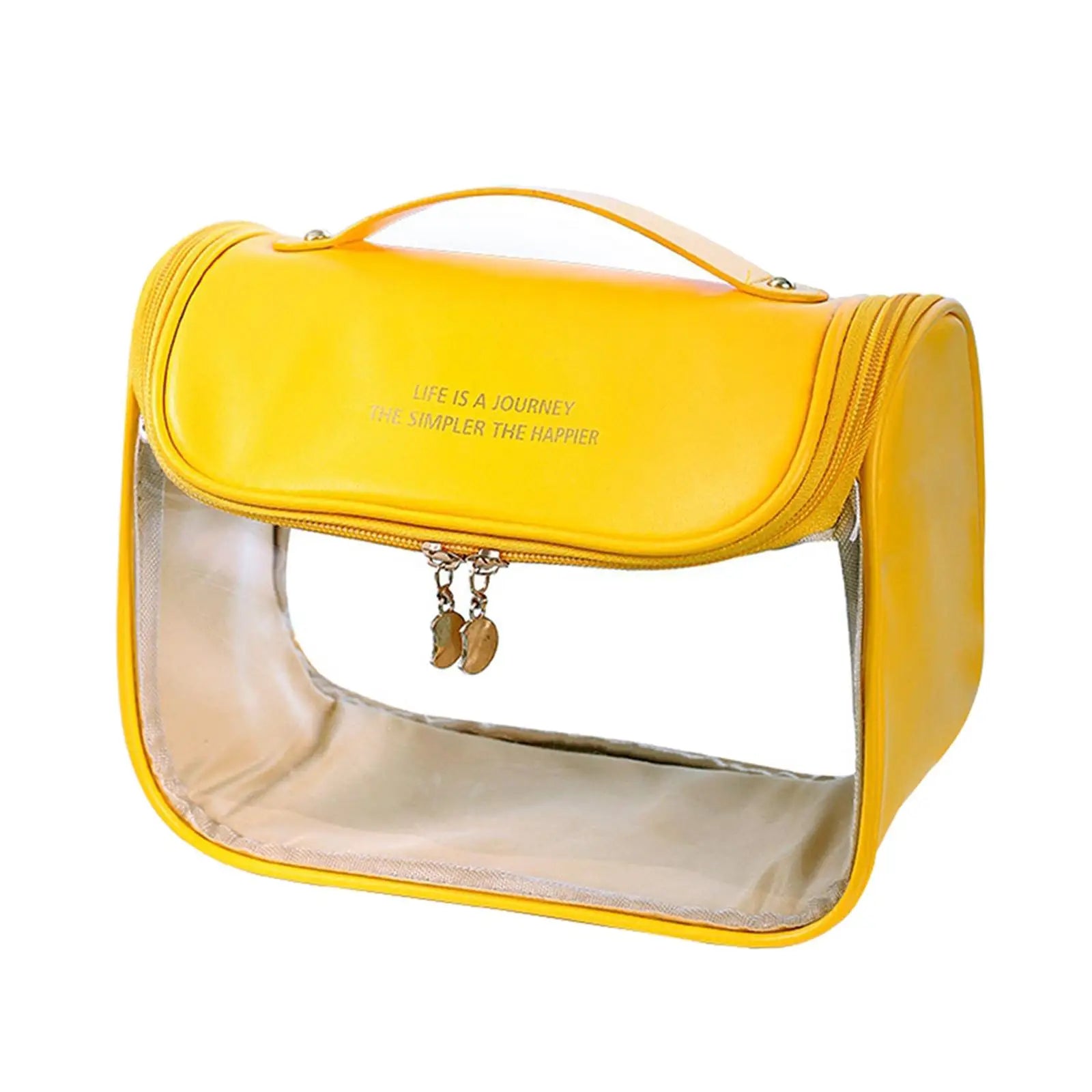 Trousse voyage transparence élégante cuir