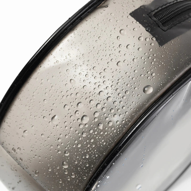 Trousse cosmétique ronde transparente fashion