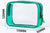 Sac Trousse Transparent Vert Compact Pratique - modèle green - TransparenceSac.com