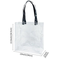 Sac de plage transparent bleu tendance - modèle 2 - TransparenceSac.com