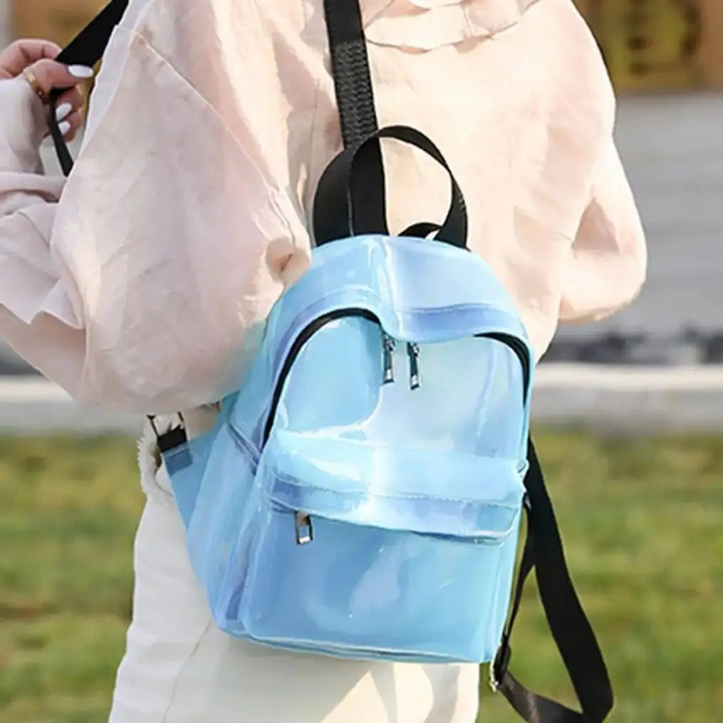 Sac à dos transparent tendance noir