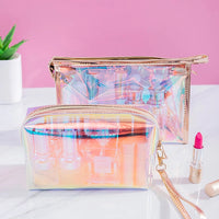 Trousse maquillage holographique tendance