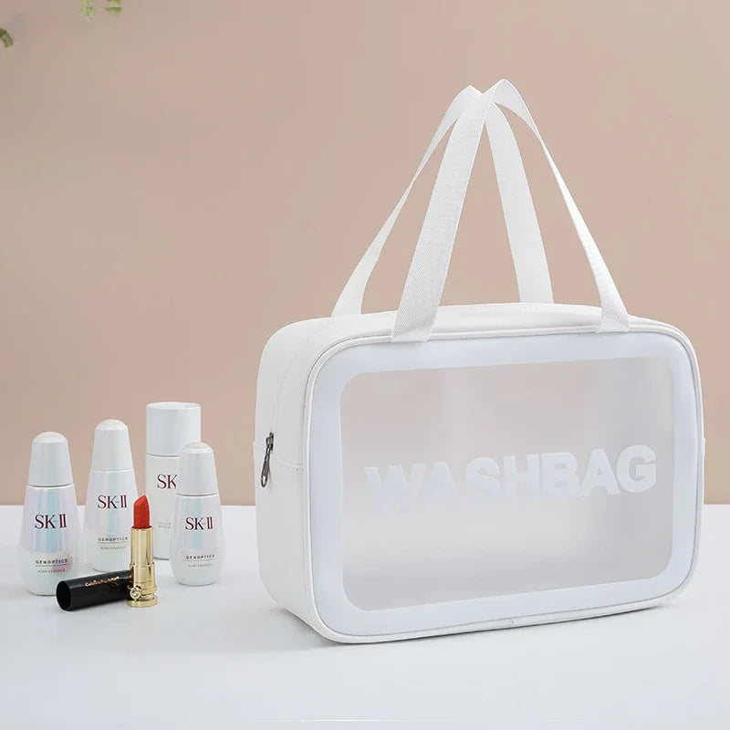 Sac de voyage transparent rose élégant