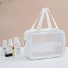 Sac de voyage transparent rose élégant