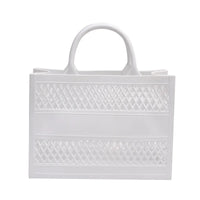 Sac de plage transparent tendance blanc - modèle WHITE - TransparenceSac.com