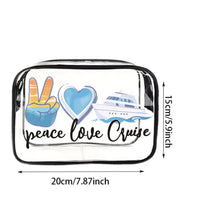 Pochette transparente fun vacances plage - modèle A - TransparenceSac.com