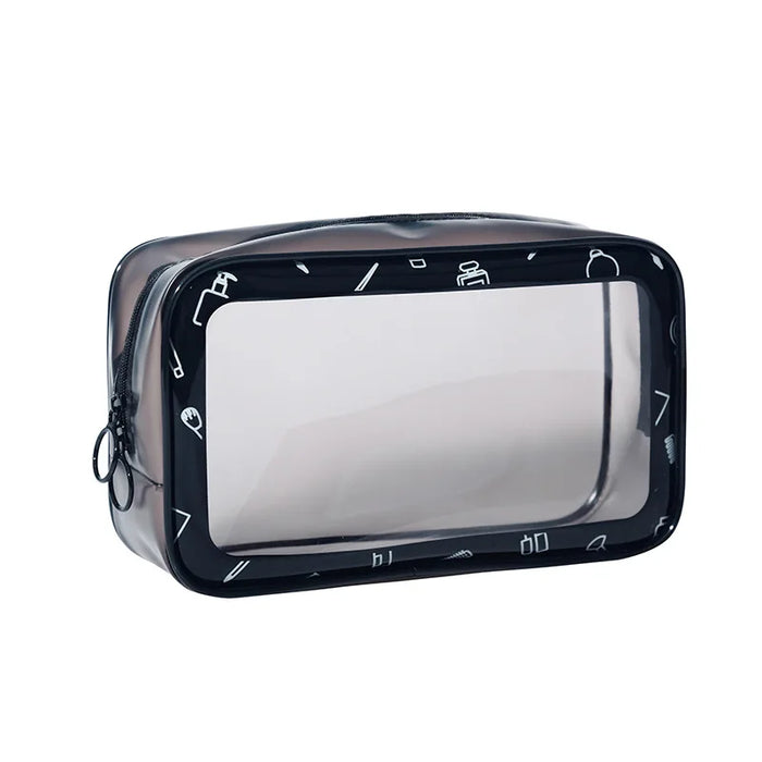 Trousse de toilette transparente compacteń