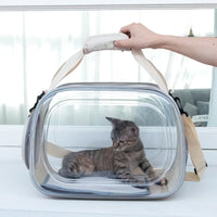 Sac de transport transparent pour animaux - modèle Yellow / 40x30x30cm - TransparenceSac.com