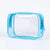 Trousse maquillage transparente violette tendance - modèle Light Blue - TransparenceSac.com