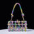 Sac à main transparent filet vert - modèle multicolor - TransparenceSac.com