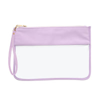 Pochette transparente mode soirée élégante - modèle Violet - TransparenceSac.com