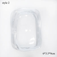 Petite pochette transparente chic fashion - modèle B - TransparenceSac.com