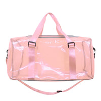 Sac de sport transparent tendance fluore - modèle Pink - TransparenceSac.com