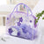Sac de voyage transparent pois roses - modèle purple 1 - TransparenceSac.com