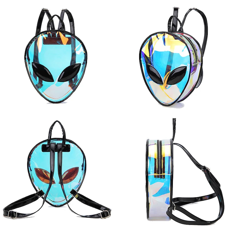 Sac à dos transparent extraterrestre fashion