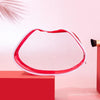 Trousse maquillage transparente rose lèvres