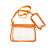 Sac bandoulière transparent avec pochette attachée