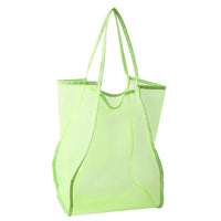 Sac de plage en filet transparent rose - modèle Green - TransparenceSac.com
