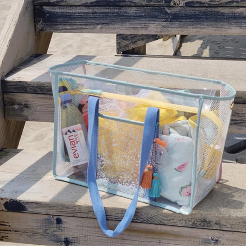 Sac de plage transparent grande capacité