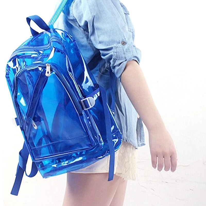Sac à dos transparent mode orange