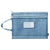 Pochette transparente double compartiment адаптер - modèle Blue double layer - TransparenceSac.com