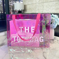 Sac shopping transparent joyeux irisé fashion - modèle B029-278 - TransparenceSac.com