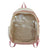 Sac à dos transparent fashion noir élégant - modèle Pink - TransparenceSac.com