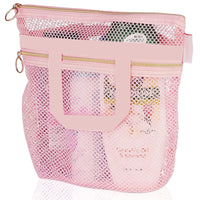 Trousse de toilette transparente rose fashion - TransparenceSac.com
